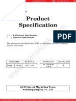 Product Specification: LCD Sales & Marketing Team Samsung Display Co., LTD
