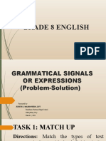 Grammatical Signals or Expressions