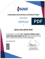 Certificado Sunat Cristian Ampuero