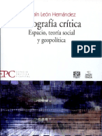 Efraín León Hernández - Geografía Crítica - Espacio, Teoría Social y Geopolítica