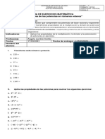 5.1guía de Ejercicios Propiedades de Las Potencias