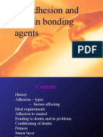 Adhesion and Dentin Bonding Agents