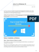How To Install Python 3 On Windows 10