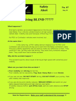 Driving BLIND ?????: Safety Alert