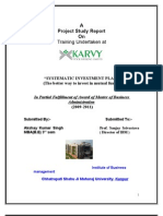 Project Report On Karvy Mutual Fund Services