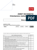 E10 - Àmbit Matemàtic - Orientacions Metodològiques EP