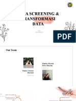Data Screening & Transformasi Data Kelompok 6