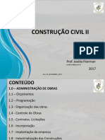 01 - ORÇAMENTO - Aula Administração de Obras - UFMA Josélia 08.11.2017