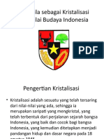 Pancasila Sebagai Kristalisasi Nilai-Nilai Budaya Indonesia