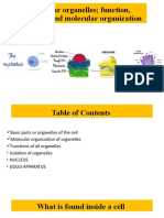 Cellular organelles functions and isolation