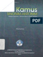 Kamus Sinonim-Antonim (Bahasa Indonesia-Bahasa Melayu Dialek Sambas) Comp.