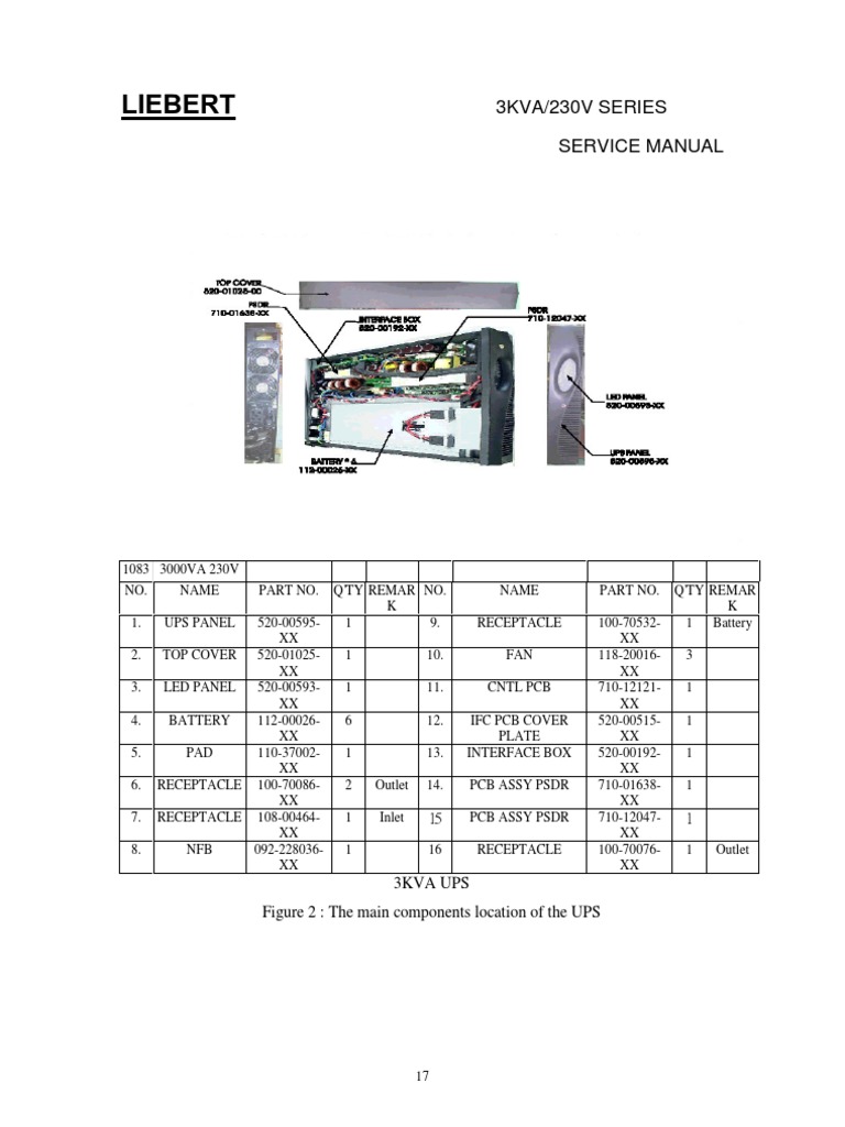 UPS Parts List for 3KVA Series | PDF | Computers | Technology & Engineering