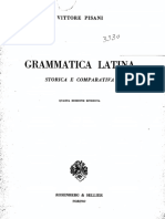 Pisani Grammatica Latina Storica e Comparativa