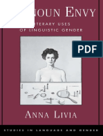 Pronoun Envy Literary Uses of Linguistic Gender by Anna Livia 