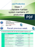 Week 7 - Adaptable Kanban System Maintains JIT Production