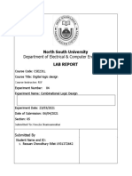 Department of Electrical & Computer Engineering: North South University Lab Report