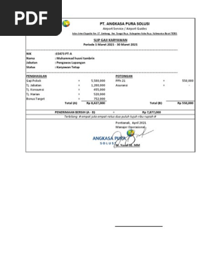 Slip Gaji Angkasapura Pdf