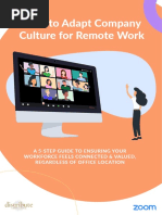 How To Adapt Company Culture For Remote Work