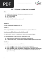 PW 2: Discovering The Environment 2: Goals