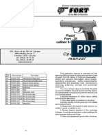 Operational Manual: Pistol Fort - 28 Caliber 5.7x28 MM