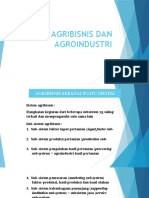 Sistem Agribisnis Dan Agroindustri