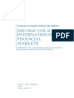 Individual Work at International Financial Markets: Academia de Studii Economice Din Moldova