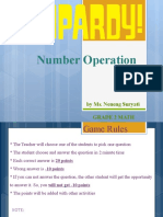 Jeopardy Grade 3 - Number Operation Practice