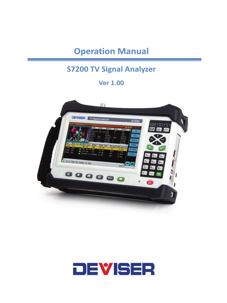 DEVISER S7200 - Manual | PDF | Electromagnetic Interference ...