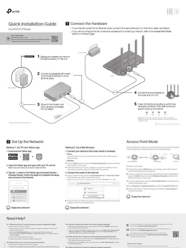 Quick Installation Guide Connect The Hardware PDF Wi Fi Wireless