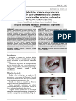 Utilizarea Tehnicilor Directe de Protezare