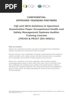 Ohsms Specimen Exam Solutions Jan 2018 | PDF | Audit ...