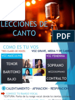 Lecciones de Canto