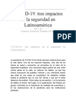 COVID-19, tres impactos en la seguridad en Latinoamérica