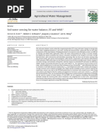 Soil Water Sensing For Water Balance, ET and WUE