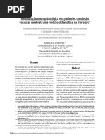 Reabilitação Neuropsicológica em Pacientes Com Lesão Vascular Cerebral: Uma Revisão Sistemática Da Literatura