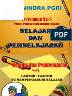 3rd-Meeting (Faktor-Faktor Yang Mempengaruhi Belajar)