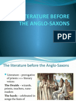 The Literature Before The Anglo-Saxons
