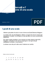 I Gradi, Gli Intervalli e L' Armonizzazione Di Una Scala Maggiore