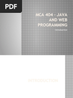 Mca 404 - Java and Web Programming