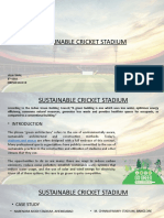 Sustainable Cricket Stadium: Yash Tayal 8 SEM 0809AR161118