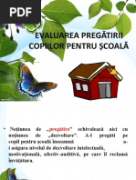 EVALUAREA PREGATIRII PENTRU SCOALA
