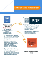 Infografia Protocolo Acciones de La Policia Nacional Del Peru y Sistema de Justicia y Servicios Del Estado en Caso de Feminicidio