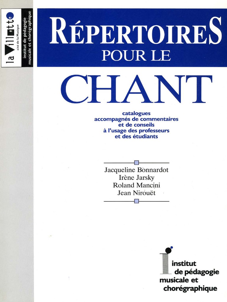 Repertoires Pour Le Chant Pdf Georg Friedrich Haendel Opera
