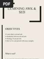 Learning Awk and Sed