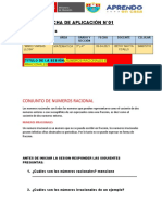 Ficha de Matematica 3° 4° N° 01 2021