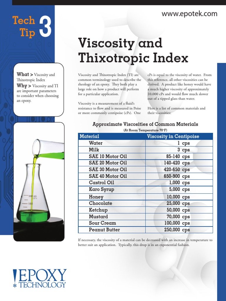 Tech Tip 3 - Viscosity and TI | PDF | Viscosity | Motor Oil