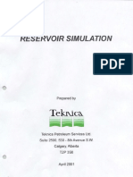 Teknica, Reservoir Simulation, 2001