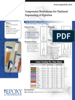 Tech Tip 10 - Component Selections For Optimal Dispensing of Epoxies