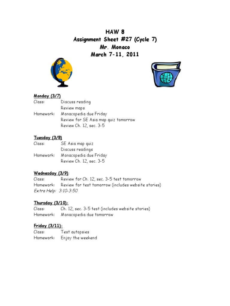SE Asia Class Assignment Overview | PDF