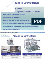 Plastic To Oil Unit Basics